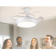 BRUNO ανεμιστήρας οροφής με LED φως BRN-0227, AC 82W, 42", Φ107x35cm, λευκός BRUNO ανεμιστήρας οροφής με LED φως BRN-0227, AC 82W, 42", Φ107x35cm, λευκός