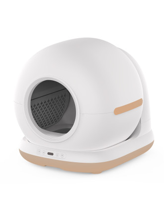 BRUNO smart αυτοκαθαριζόμενη τουαλέτα γάτας BRN-0235, 58.2x51.3x53cm, λευκή