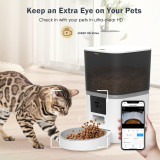 BRUNO smart ταΐστρα κατοικίδιων BRN-0237 με κάμερα 2MP, 6L, WiFi, λευκή