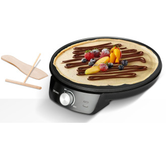 BRUNO κρεπιέρα BRN-0252, 30εκ, 1200W, με ρυθμιζόμενο θερμοστάτη & εξαρτήματα, μαύρη BRUNO κρεπιέρα BRN-0252, 30εκ, 1200W, με ρυθμιζόμενο θερμοστάτη & εξαρτήματα, μαύρη