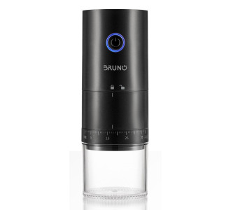 BRUNO ηλεκτρικός μύλος καφέ BRN-0256, επαναφορτιζόμενος, με 39 επίπεδα άλεσης, μαύρος