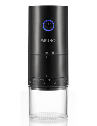 BRUNO ηλεκτρικός μύλος καφέ BRN-0256, επαναφορτιζόμενος, με 39 επίπεδα άλεσης, μαύρος