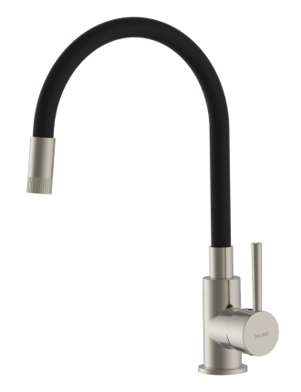 BRUNO μπαταρία πάγκου κουζίνας BRN-0263, αναμεικτική, μαύρη/ασημί BRUNO μπαταρία πάγκου κουζίνας BRN-0263, αναμεικτική, μαύρη/ασημί