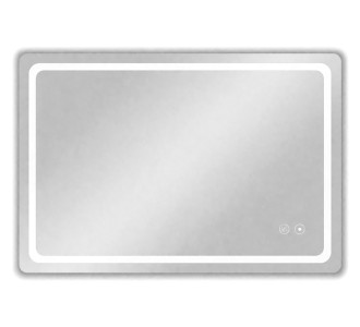 BRUNO καθρέφτης μπάνιου LED BRN-0285, οριζόντιος & κάθετος, 24W, 60x80cm, IP67