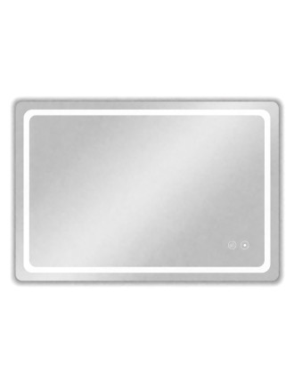 BRUNO καθρέφτης μπάνιου LED BRN-0285, οριζόντιος & κάθετος, 24W, 60x80cm, IP67