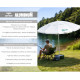 BRUNO ομπρέλα παραλίας αλουμινίου SOL-BAY BRN-0287, 2.2m, UPF 50+, σκελετός Fiberglass, ρυθμιζόμενη BRUNO ομπρέλα παραλίας αλουμινίου SOL-BAY BRN-0287, 2.2m, UPF 50+, σκελετός Fiberglass, ρυθμιζόμενη