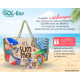 BRUNO τσάντα θαλάσσης με νεσεσέρ SOL-BAY BRN-0299, 58x40cm BRUNO τσάντα θαλάσσης με νεσεσέρ SOL-BAY BRN-0299, 58x40cm