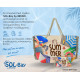 BRUNO τσάντα θαλάσσης με νεσεσέρ SOL-BAY BRN-0299, 58x40cm BRUNO τσάντα θαλάσσης με νεσεσέρ SOL-BAY BRN-0299, 58x40cm