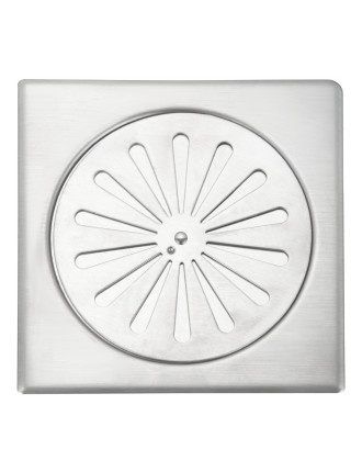 BRUNO σχάρα δαπέδου BRN-0310, περιστρεφόμενη, ανοξείδωτο ατσάλι SS304, 12x12cm, brushed BRUNO σχάρα δαπέδου BRN-0310, περιστρεφόμενη, ανοξείδωτο ατσάλι SS304, 12x12cm, brushed