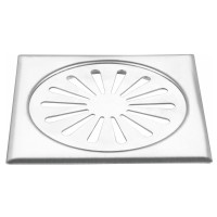 BRUNO σχάρα δαπέδου BRN-0311, fixed, ανοξείδωτο ατσάλι, 12x12cm, brushed BRUNO σχάρα δαπέδου BRN-0311, fixed, ανοξείδωτο ατσάλι, 12x12cm, brushed
