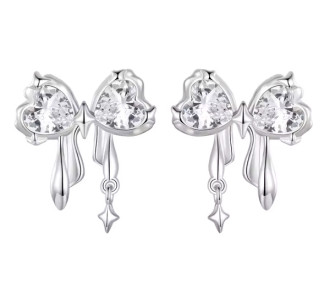 BAMOER σκουλαρίκια καρφωτά BSE1061 με κυβική ζιρκόνια, ασήμι 925, ασημί BAMOER σκουλαρίκια καρφωτά BSE1061 με κυβική ζιρκόνια, ασήμι 925, ασημί