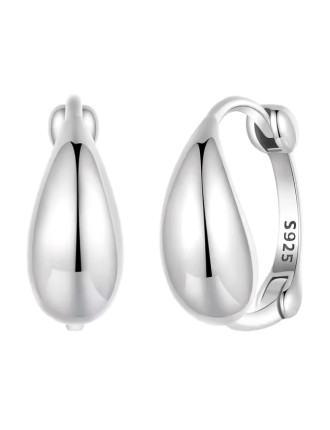 BAMOER σκουλαρίκια κρίκοι BSE1079, ασήμι 925, ασημί BAMOER σκουλαρίκια κρίκοι BSE1079, ασήμι 925, ασημί