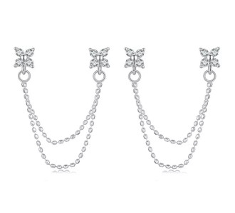 BAMOER σκουλαρίκια καρφωτά BSE1106 με κυβική ζιρκόνια, ασήμι 925, ασήμι BAMOER σκουλαρίκια καρφωτά BSE1106 με κυβική ζιρκόνια, ασήμι 925, ασήμι