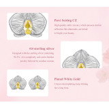 BAMOER σκουλαρίκια καρφωτά BSE1170 με κυβική ζιρκόνια, ασήμι 925, ασήμι BAMOER σκουλαρίκια καρφωτά BSE1170 με κυβική ζιρκόνια, ασήμι 925, ασήμι