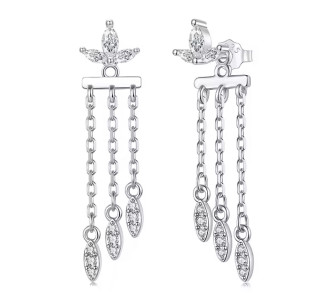 BAMOER σκουλαρίκια καρφωτά BSE1240 με κυβική ζιρκόνια, ασήμι 925, ασήμι BAMOER σκουλαρίκια καρφωτά BSE1240 με κυβική ζιρκόνια, ασήμι 925, ασήμι