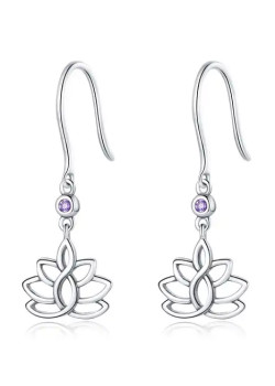 BAMOER σκουλαρίκια κρεμαστά BSE451 με κυβική ζιρκόνια, ασήμι 925, ασημί