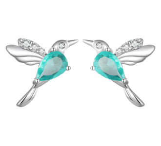 BAMOER σκουλαρίκια καρφωτά BSE849 με κυβική ζιρκόνια, ασήμι 925, ασημί