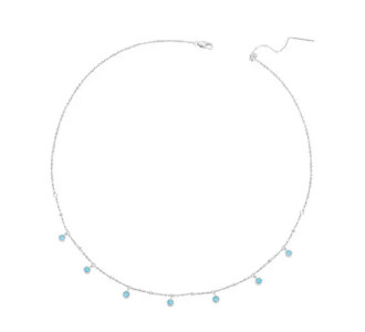 BAMOER κολιέ BSN388, ασήμι 925, ασημί/τιρκουάζ BAMOER κολιέ BSN388, ασήμι 925, ασημί/τιρκουάζ