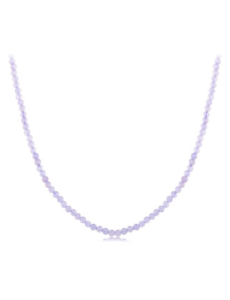 BAMOER κολιέ BSN431 με κρύσταλλα, ασήμι 925, μωβ BAMOER κολιέ BSN431 με κρύσταλλα, ασήμι 925, μωβ