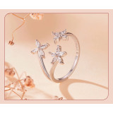 BAMOER δαχτυλίδι BSR710-E με κυβική ζιρκόνια, ανοιγόμενο, ασήμι 925, ασημί BAMOER δαχτυλίδι BSR710-E με κυβική ζιρκόνια, ανοιγόμενο, ασήμι 925, ασημί