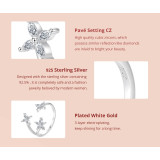 BAMOER δαχτυλίδι BSR710-E με κυβική ζιρκόνια, ανοιγόμενο, ασήμι 925, ασημί BAMOER δαχτυλίδι BSR710-E με κυβική ζιρκόνια, ανοιγόμενο, ασήμι 925, ασημί