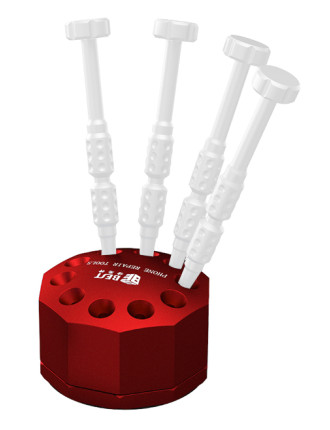 BEST βάση κατσαβιδιών BST-10S, 10 θέσεων, περιστρεφόμενη, κόκκινη