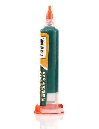 BEST PCB Repairing UV Solder mask ink BST-UVH900, 10cc, πράσινο