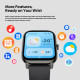 ZEBLAZE smartwatch Btalk Pro, heart rate, 1.91" TFT, μαύρο ZEBLAZE smartwatch Btalk Pro, heart rate, 1.91" TFT, μαύρο