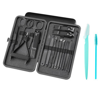 Σετ περιποίησης νυχιών & προσώπου BTHU-0029, με θήκη, 20τμχ