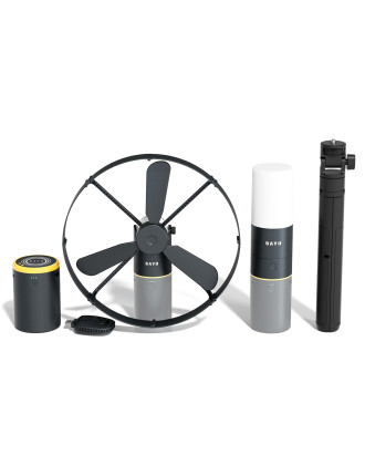 BAYU camping kit με powerbank/ανεμιστήρα/φωτιστικό/συσκευή για κουνούπια C-Pro