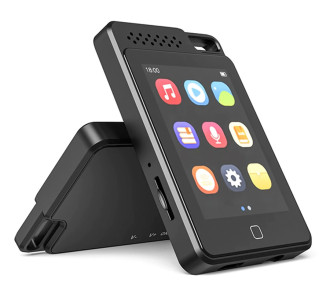 RUIZU MP3 player C1 με οθόνη αφής 2.4", 32GB, ελληνικό μενού, μαύρο