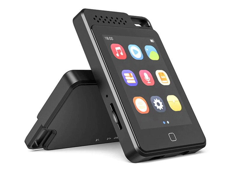 RUIZU MP3 player C1 με οθόνη αφής 2.4", 32GB, ελληνικό μενού, μαύρο