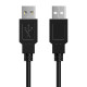 CABLETIME καλώδιο USB 2.0 C161-AMAM, 480Mbps, 0.5m, μαύρο