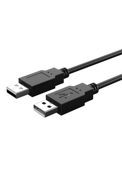 CABLETIME καλώδιο USB 2.0 C161-AMAM, 480Mbps, 0.5m, μαύρο