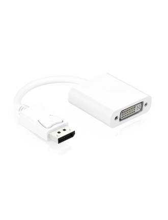 POWERTECH αντάπτορας DisplayPort σε DVI 24+5 CAB-DP005, 0.20m, λευκός POWERTECH αντάπτορας DisplayPort σε DVI 24+5 CAB-DP005, 0.20m, λευκός