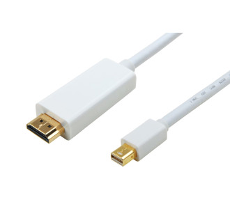 POWERTECH καλώδιο Mini DisplayPort σε HDMI CAB-DP011, 2m, λευκό