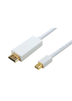 POWERTECH καλώδιο Mini DisplayPort σε HDMI CAB-DP012, 3m, λευκό