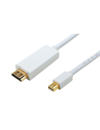 POWERTECH καλώδιο mini DisplayPort σε HDMI CAB-DP012, 3m, λευκό POWERTECH καλώδιο mini DisplayPort σε HDMI CAB-DP012, 3m, λευκό