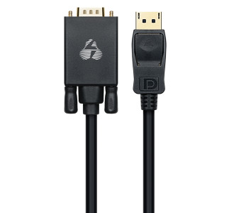 POWERTECH καλώδιο DisplayPort σε VGA CAB-DP056, 1080p, 1.8m, μαύρο