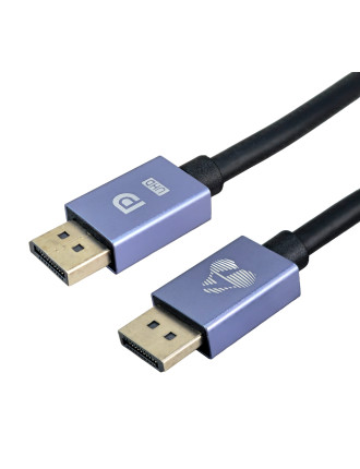 POWERTECH καλώδιο DisplayPort CAB-DP071, 8K/60Hz, 48 Gbps, 1m, μαύρο