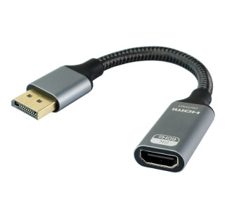 POWERTECH αντάπτορας DisplayPort σε HDMI CAB-DP077, 8K/60Hz, 0.1m, μαύρος