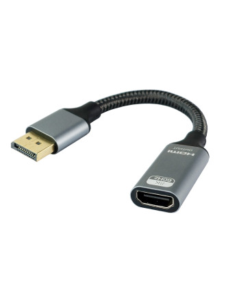 POWERTECH αντάπτορας DisplayPort σε HDMI CAB-DP077, 8K/60Hz, 0.1m, μαύρος
