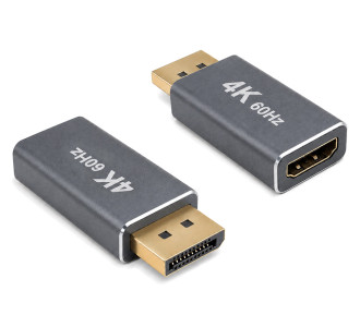 POWERTECH αντάπτορας DisplayPort σε HDMI CAB-DP085, 4K/60Hz, γκρι POWERTECH αντάπτορας DisplayPort σε HDMI CAB-DP085, 4K/60Hz, γκρι