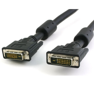 POWERTECH καλώδιο DVI-D 24+1 CAB-DVI003, 2x Ferrites, 1.5m, μαύρο