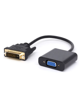 POWERTECH αντάπτορας DVI(M) 24+1 σε VGA(F), 1080p, Active, 0.20, μαύρος