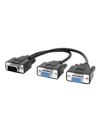 POWERTECH VGA splitter CAB-G014, 2 σε 1, HD, 0.2m, μαύρο POWERTECH VGA splitter CAB-G014, 2 σε 1, HD, 0.2m, μαύρο