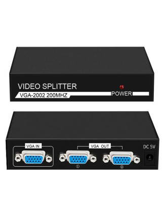 POWERTECH VGA splitter CAB-G031, 2 σε 1, 1920x1440px, μαύρο POWERTECH VGA splitter CAB-G031, 2 σε 1, 1920x1440px, μαύρο