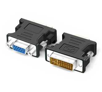 POWERTECH αντάπτορας VGA θηλυκό σε DVI 24+5 αρσενικό CAB-G035, μαύρος POWERTECH αντάπτορας VGA θηλυκό σε DVI 24+5 αρσενικό CAB-G035, μαύρος