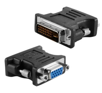 POWERTECH αντάπτορας VGA θηλυκό σε DVI 24+1 αρσενικό CAB-G036, μαύρος POWERTECH αντάπτορας VGA θηλυκό σε DVI 24+1 αρσενικό CAB-G036, μαύρος