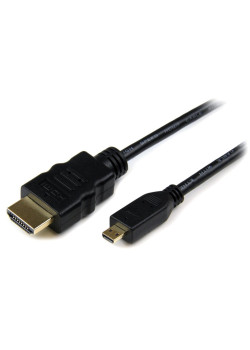 POWERTECH καλώδιο HDMI σε HDMI Micro CAB-H008, με Ethernet, 3m, μαύρο